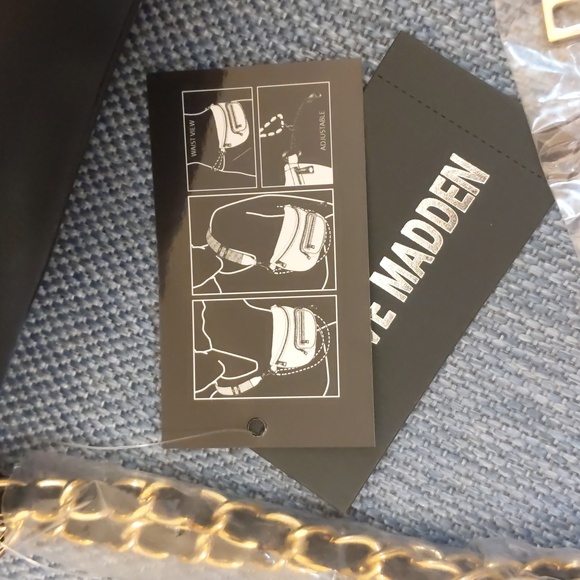 NWT Steve Madden belt bag animal print cheetah gold black - Picture 12 of 13